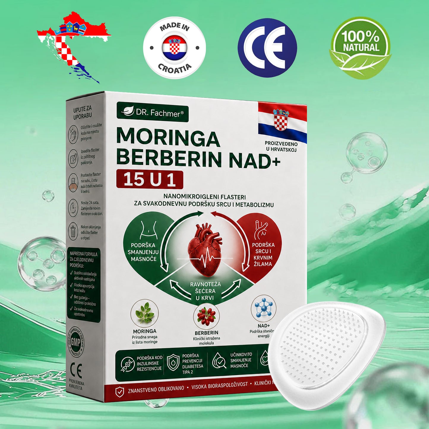 🍀DR.Fachmer® Moringa Berberin NAD+ 15-u-1 Nano-mikroigleni Flaster | Nova generacija njege tijela s naprednom nano formulom🍀