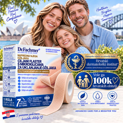 Dr.Fachmer®🏆Bio-regenerativni mikroiglični flaster za ožiljke – silikonska njega s reparativnim proteinima