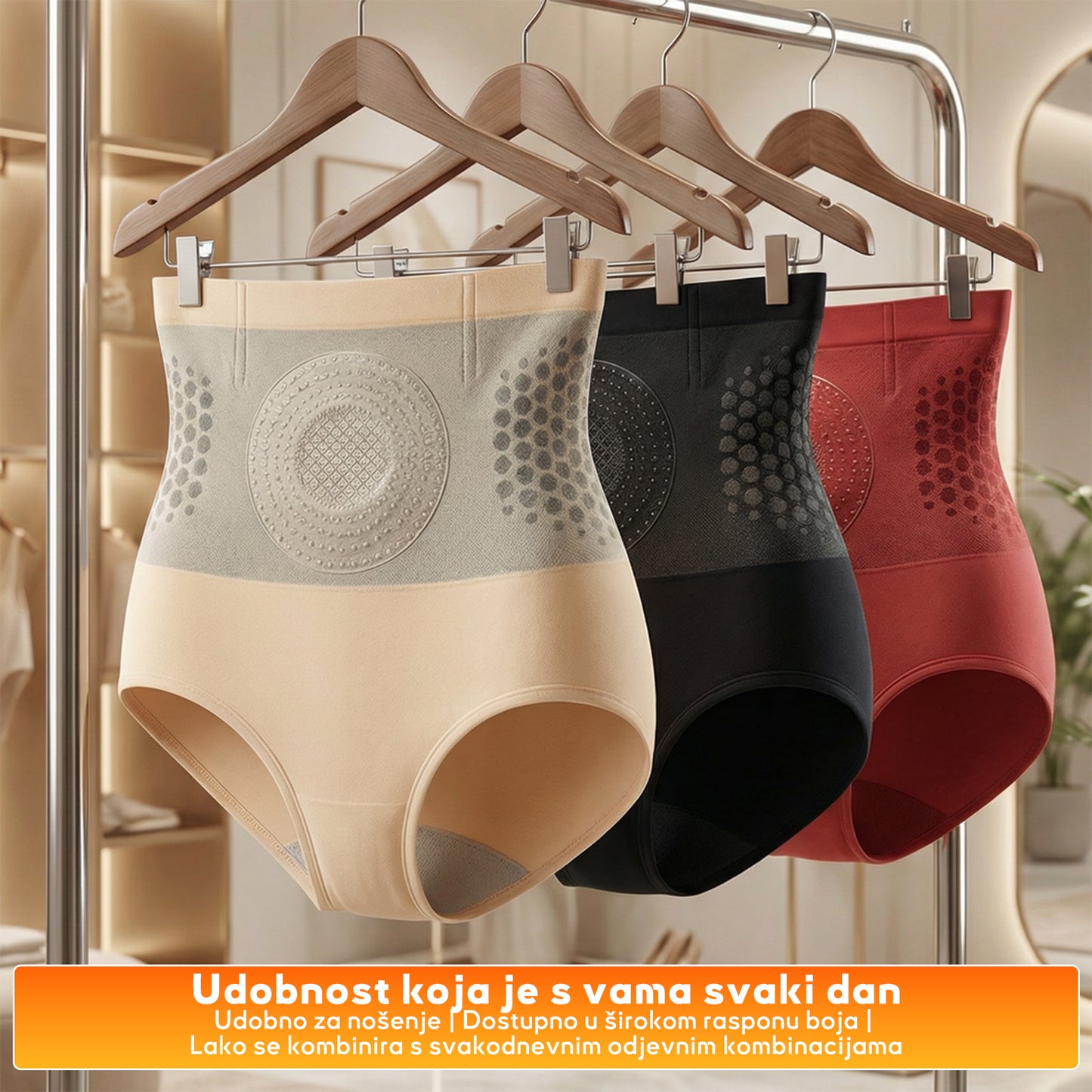 🎈 Službena trgovina brenda | 👙GFOUK® 2026 MORINGA I BERBERIN 4-u-1 MIKROČESTIČNA TEHNOLOGIJA OBLIKOVANJA I KRATKE HLAČE ZA SAGORIJEVANJE MASTI