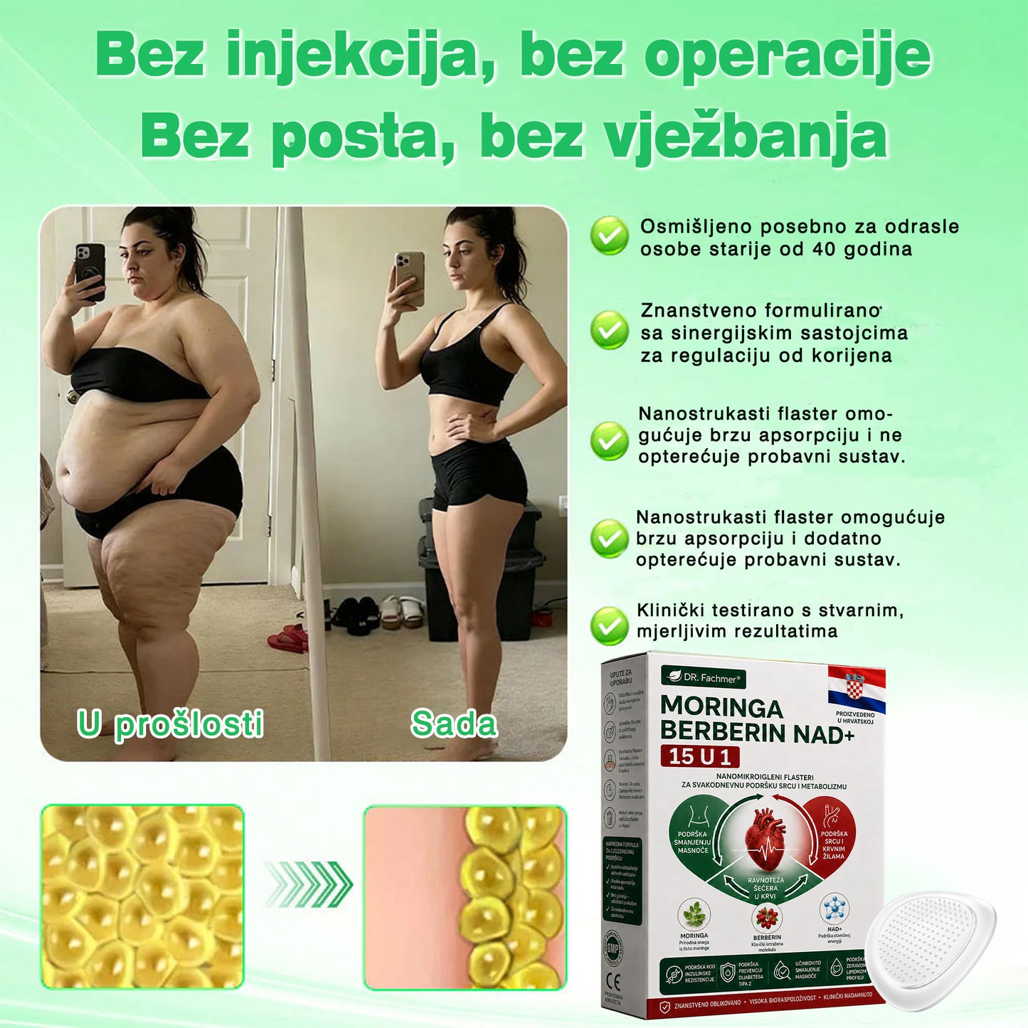 💡DR.Fachmer® Moringa Berberin NAD+ 15-u-1 Nano-mikroigleni Flaster | Nova generacija njege tijela s naprednom nano formulom💡