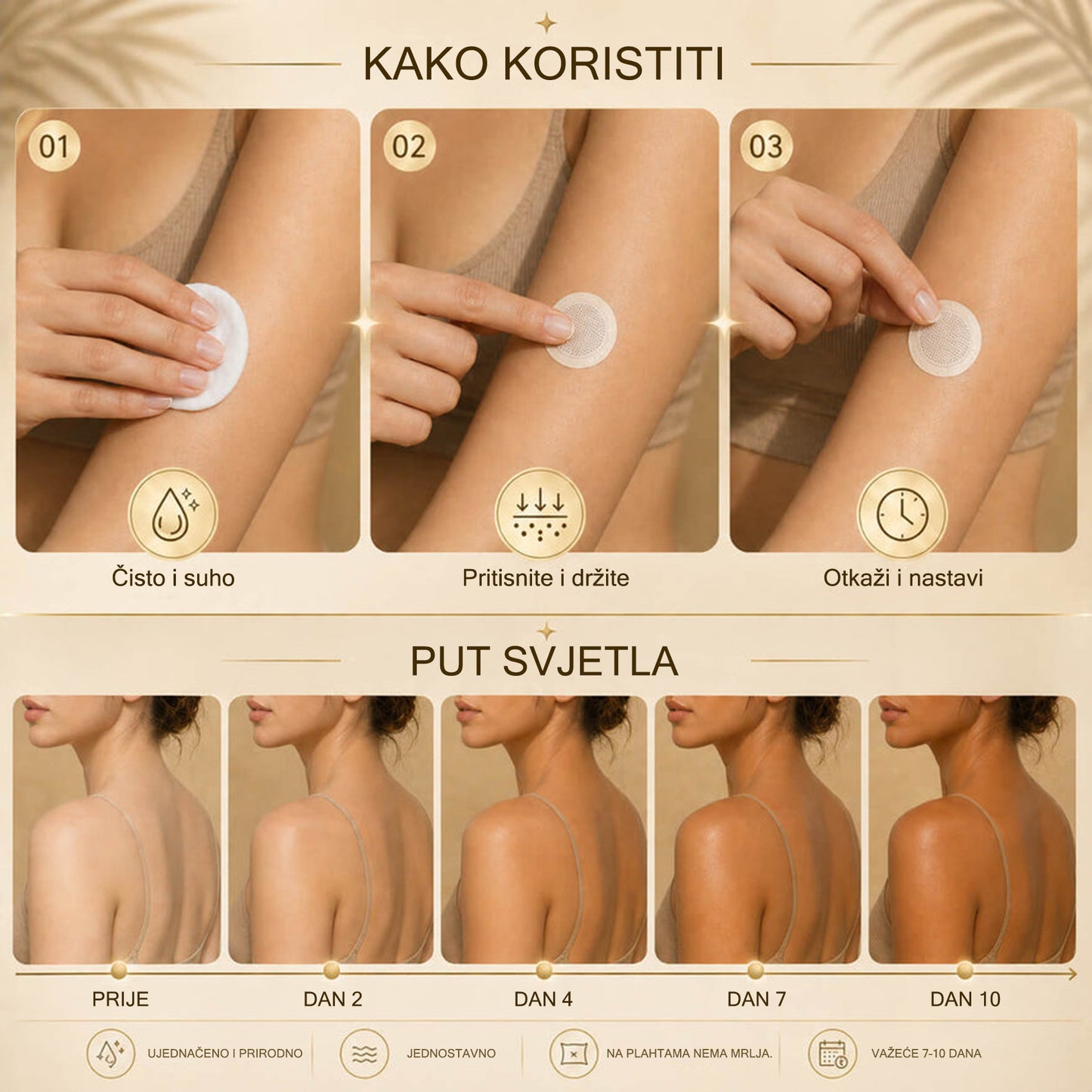 🪐🪐Uštedite do 85% na Trilumia® flasterima za preplanuli ten bez sunca ☀️ Zlatno brončani sjaj bez UV zraka ✨ Prirodan ten do 14 dana