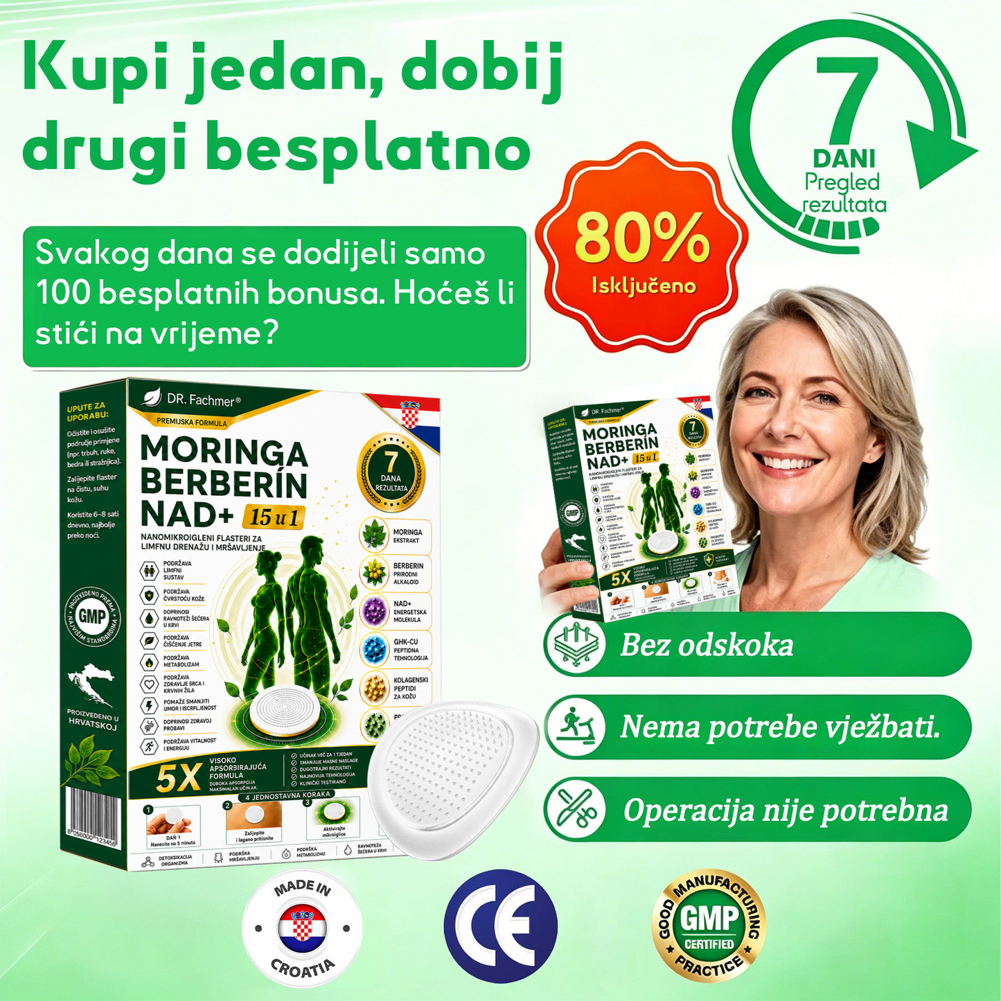 📗DR.Fachmer® Moringa Berberin NAD+ 15-u-1 Nano-mikroigleni Flaster | Nova generacija njege tijela s naprednom nano formulom