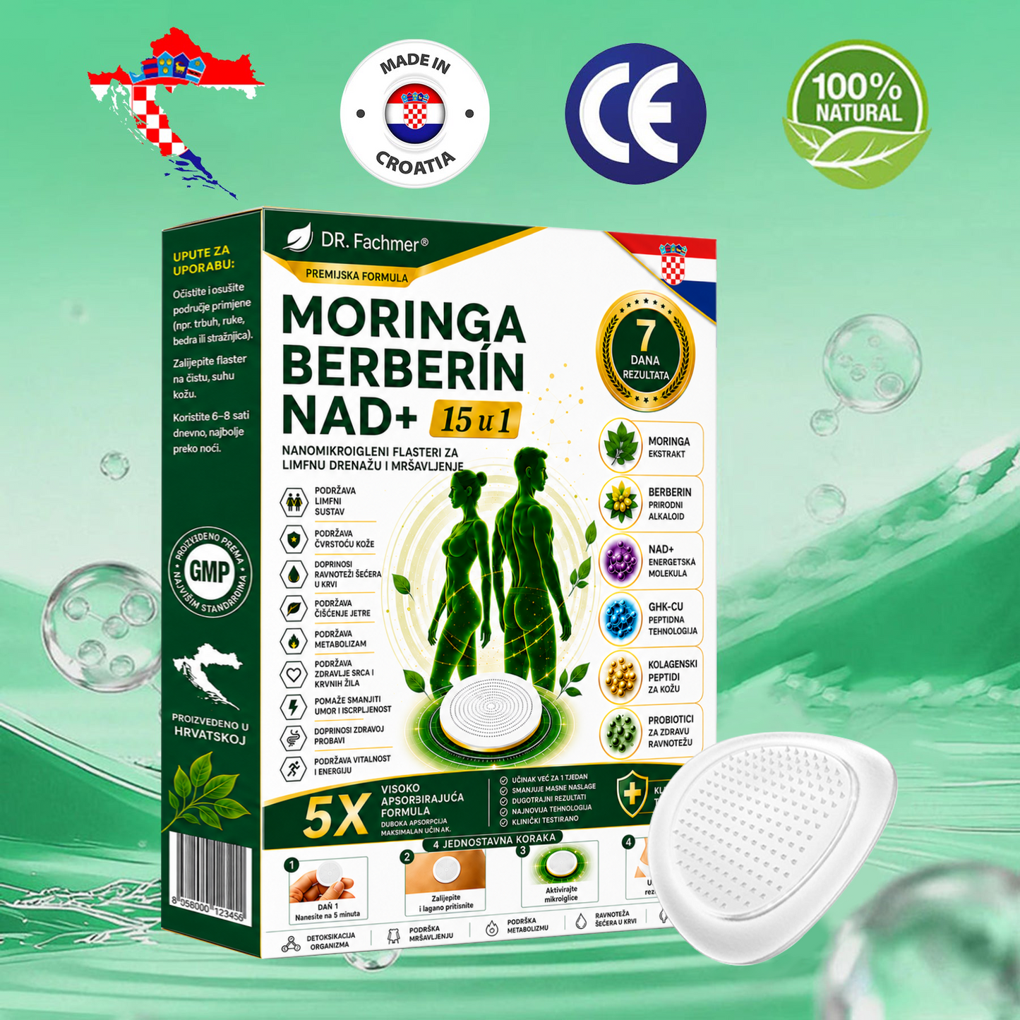 📗DR.Fachmer® Moringa Berberin NAD+ 15-u-1 Nano-mikroigleni Flaster | Nova generacija njege tijela s naprednom nano formulom