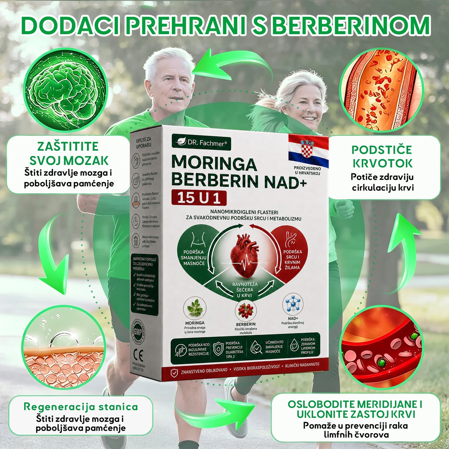💡DR.Fachmer® Moringa Berberin NAD+ 15-u-1 Nano-mikroigleni Flaster | Nova generacija njege tijela s naprednom nano formulom💡