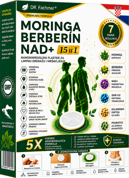 📗DR.Fachmer® Moringa Berberin NAD+ 15-u-1 Nano-mikroigleni Flaster | Nova generacija njege tijela s naprednom nano formulom
