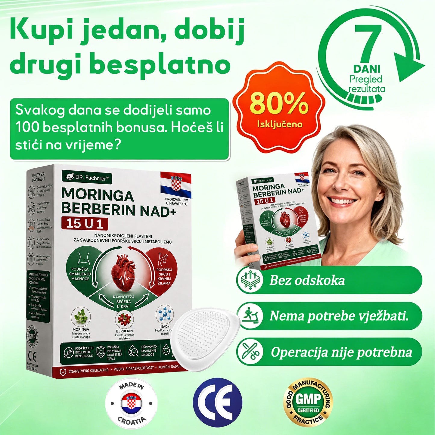 💡DR.Fachmer® Moringa Berberin NAD+ 15-u-1 Nano-mikroigleni Flaster | Nova generacija njege tijela s naprednom nano formulom💡