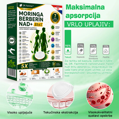 📗DR.Fachmer® Moringa Berberin NAD+ 15-u-1 Nano-mikroigleni Flaster | Nova generacija njege tijela s naprednom nano formulom