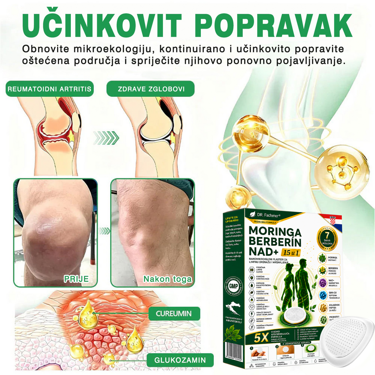 📗DR.Fachmer® Moringa Berberin NAD+ 15-u-1 Nano-mikroigleni Flaster | Nova generacija njege tijela s naprednom nano formulom
