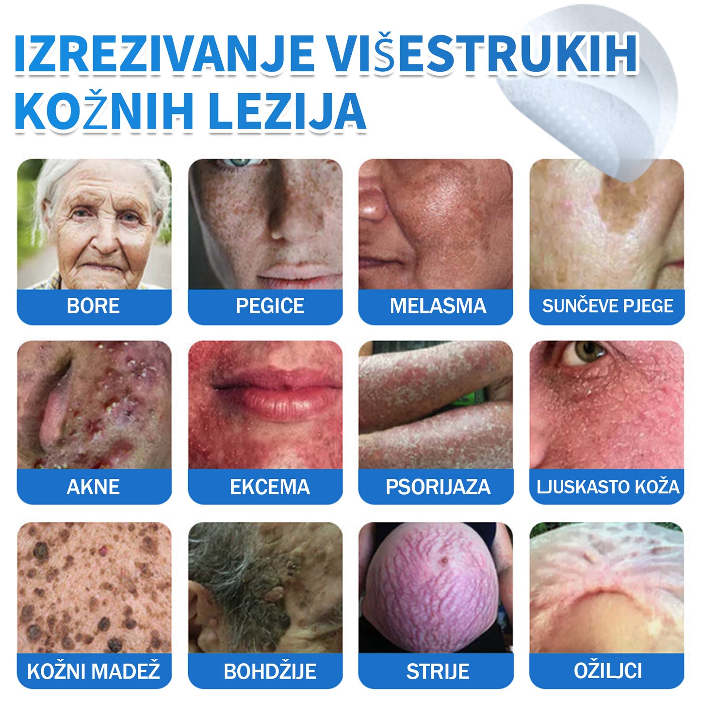 ✅ DR.Fachmer®❤️ 2-u-1 flaster s mikroiglicama i hidrokoloidom | Uklanjanje podignutih madeža, akni, ravnih bradavica i kožnih izraslina | Ublažava bore, ožiljke i mrlje | Nevidljivi flasteri za prištiće za lice i tijelo