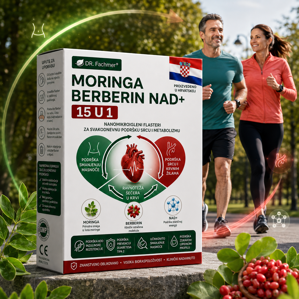 ✨DR.Fachmer® Moringa Berberin NAD+ 15-u-1 Nano-mikroigleni Flaster | Nova generacija njege tijela s naprednom nano formulom✨