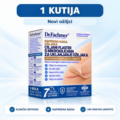 ⏰ Dr.Fachmer® Bio-regenerativni mikroiglični flaster za ožiljke – silikonska njega s reparativnim proteinima ⏳