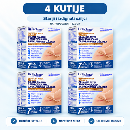 ⏰ Dr.Fachmer® Bio-regenerativni mikroiglični flaster za ožiljke – silikonska njega s reparativnim proteinima ⏳