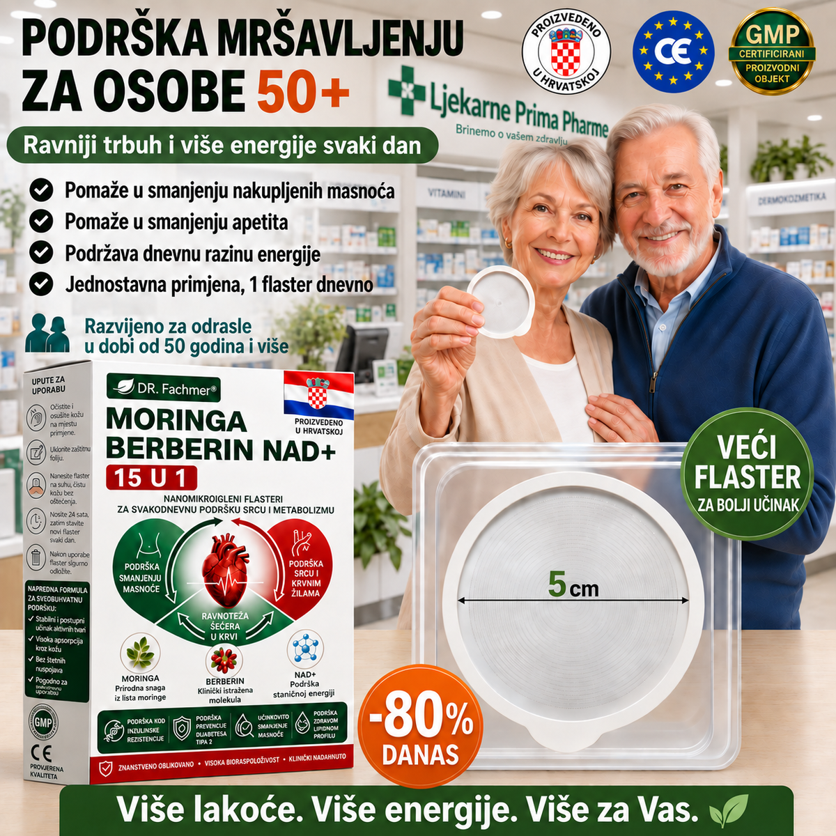 ⚡DR.Fachmer® Moringa Berberin NAD+ 15-u-1 Nano-mikroigleni Flaster | Nova generacija njege tijela s naprednom nano formulom⚡